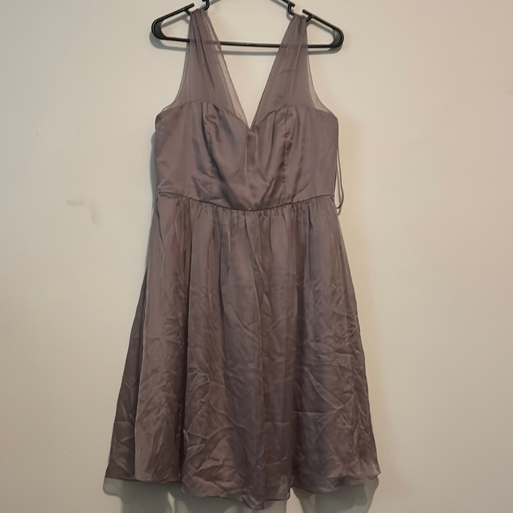 Gorgeous Dusty Rose/Mauve Bridesmaid Formal Mini Dress Sz. 12